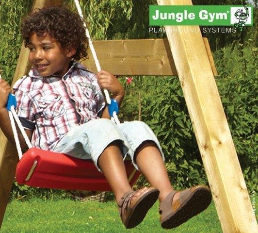 Jungle Gym Swing, punainen keinuistuin, sisältää köyden