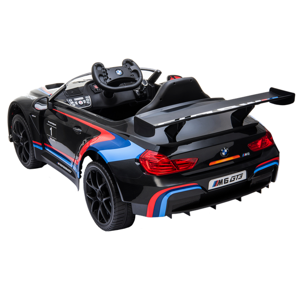Sähköauto BMW M6GT3 12V, musta NORDIC PLAY Speed