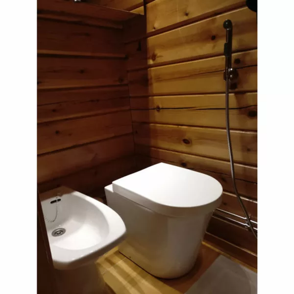 Green Toilet Lux 120 kuivikekäymälä paketti posliini-istuimella, erotteleva