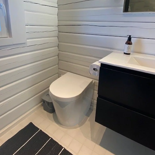 Green Toilet Lux 120 kuivikekäymälä paketti posliini-istuimella, erotteleva