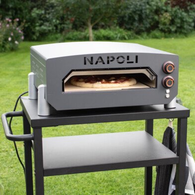 NAPOLI Kokonaispaketti: Napoli pizzauuni, pizzalapio, lämpömittari ja uunin suojus